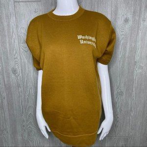 Vintage casuals of creslan short sleeve jersey knit shirt Washington university